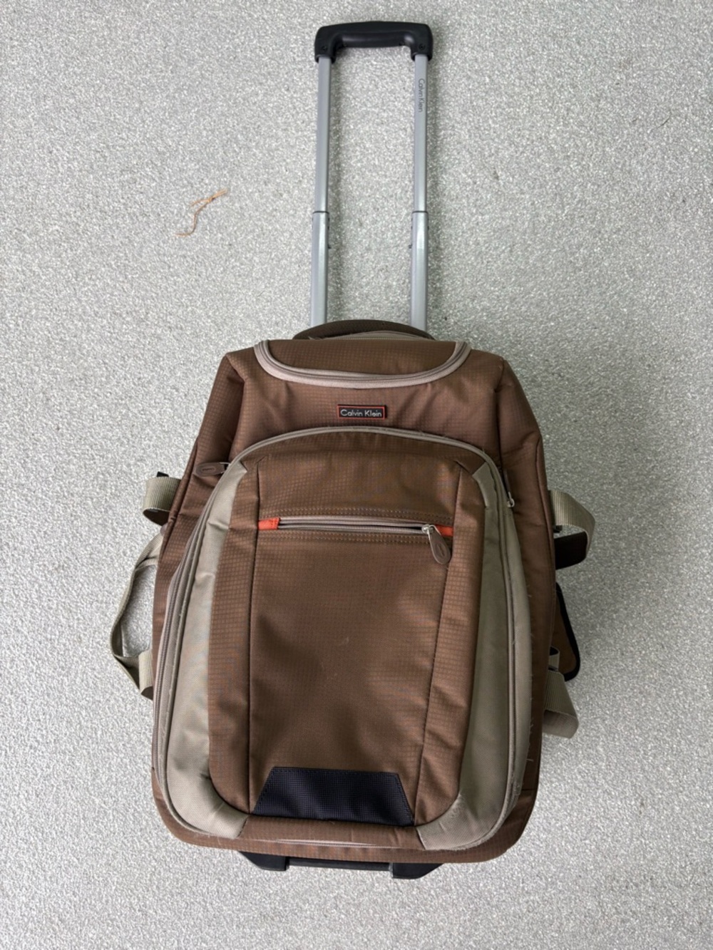 Calvin Klein Brown Roller Backpack/carry on